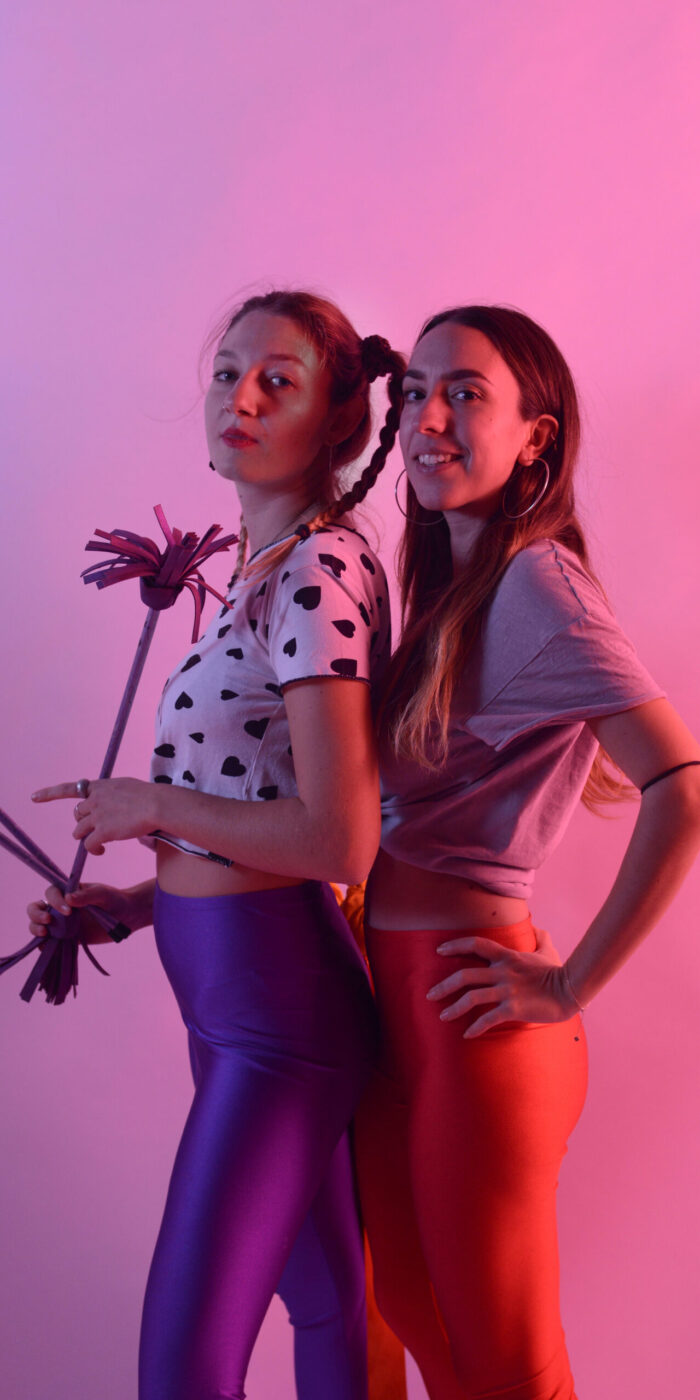 Studio shot, Cardiff, UK, 28 October 2018, Maria Korkonea and Maria Paraschidou.